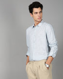 Men Smart Slim Fit Tropical Printed Cotton Casual Shirt