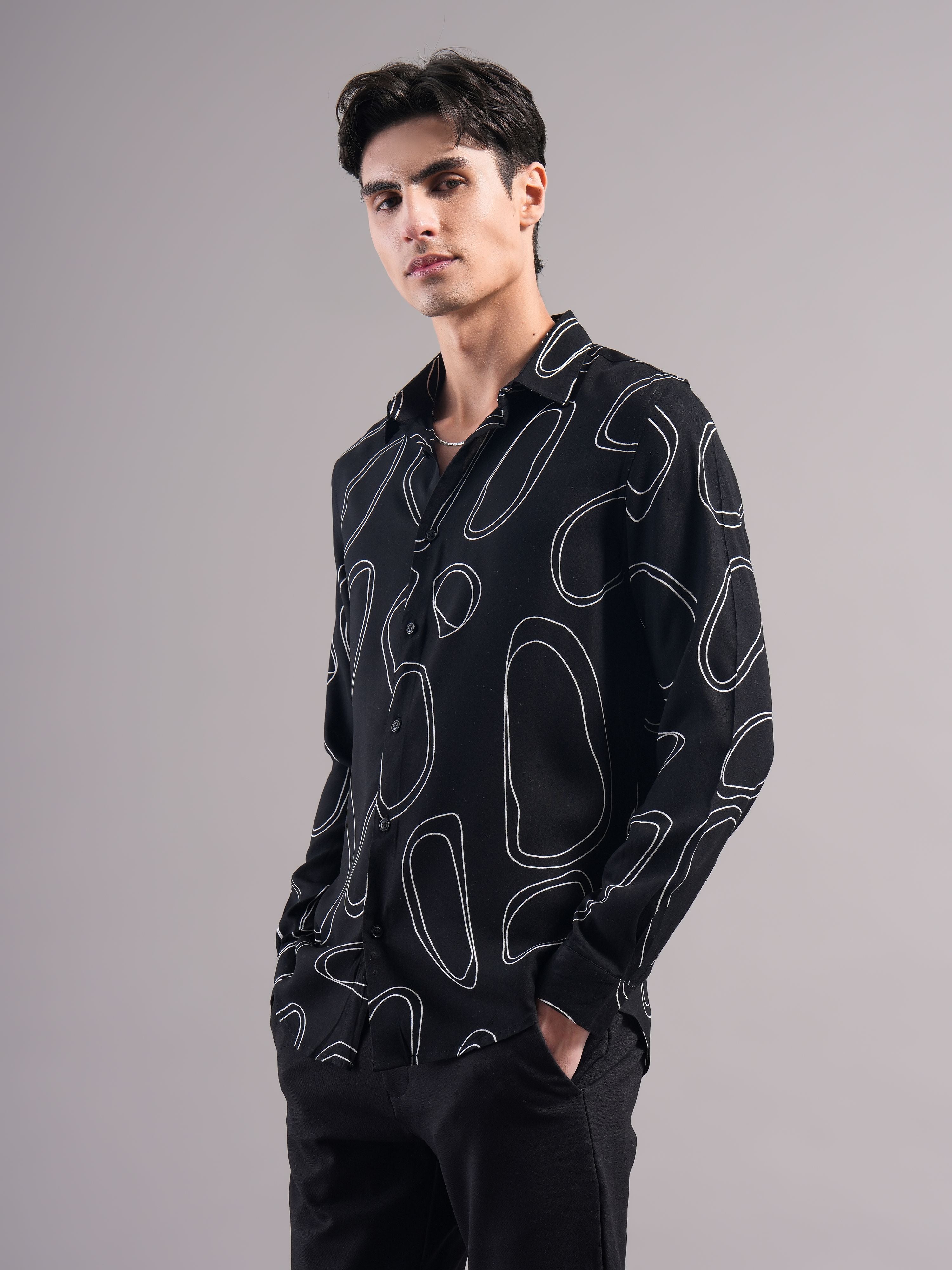 Smart Slim Fit Printed Casual Shirt