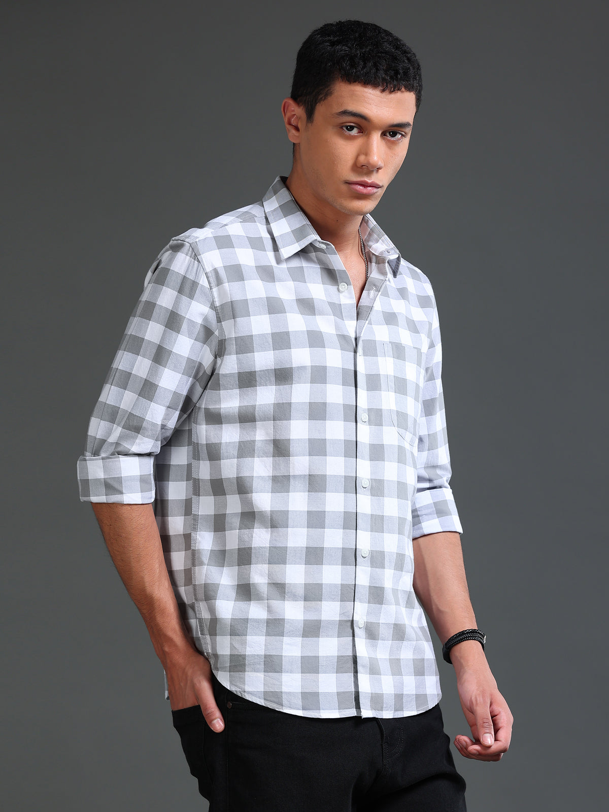 Men Premium Oxford Checks Shirt