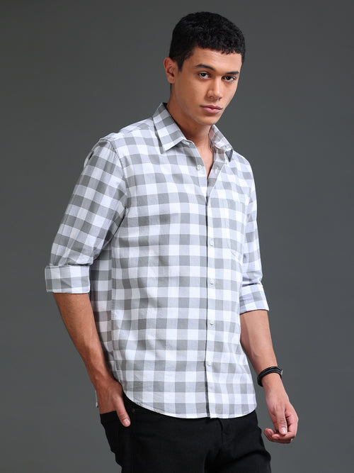 Men Premium Oxford Checks Shirt