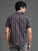 Men's Melange Twill Stripes Shirt
