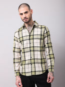 Cotton Linen Checks Casual Shirt