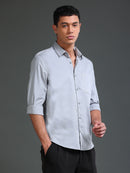 Men Dobby Solid Shirt