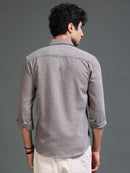 Men's Textured Solid Shirt