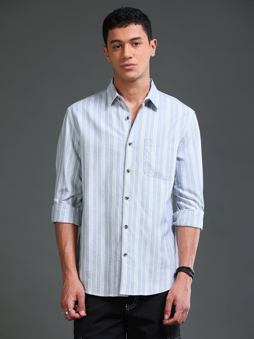 Men Oxford Stripes Shirt