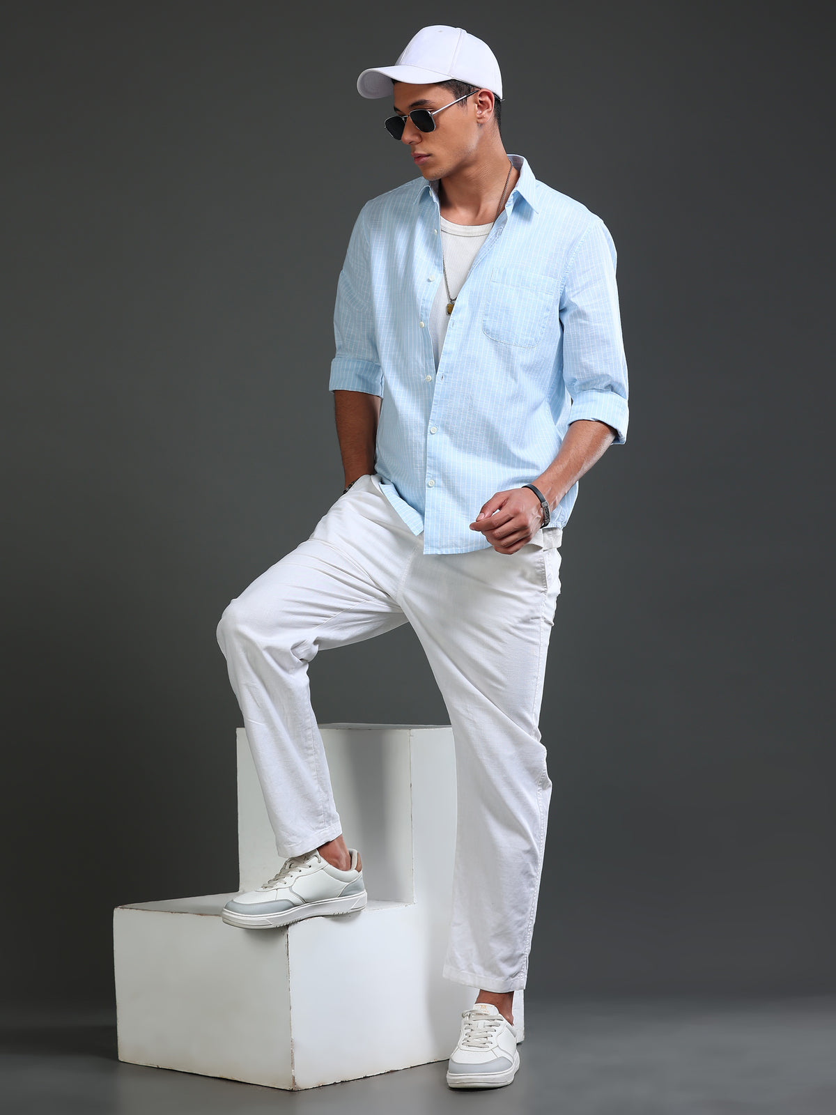 Men Stripes Shirts