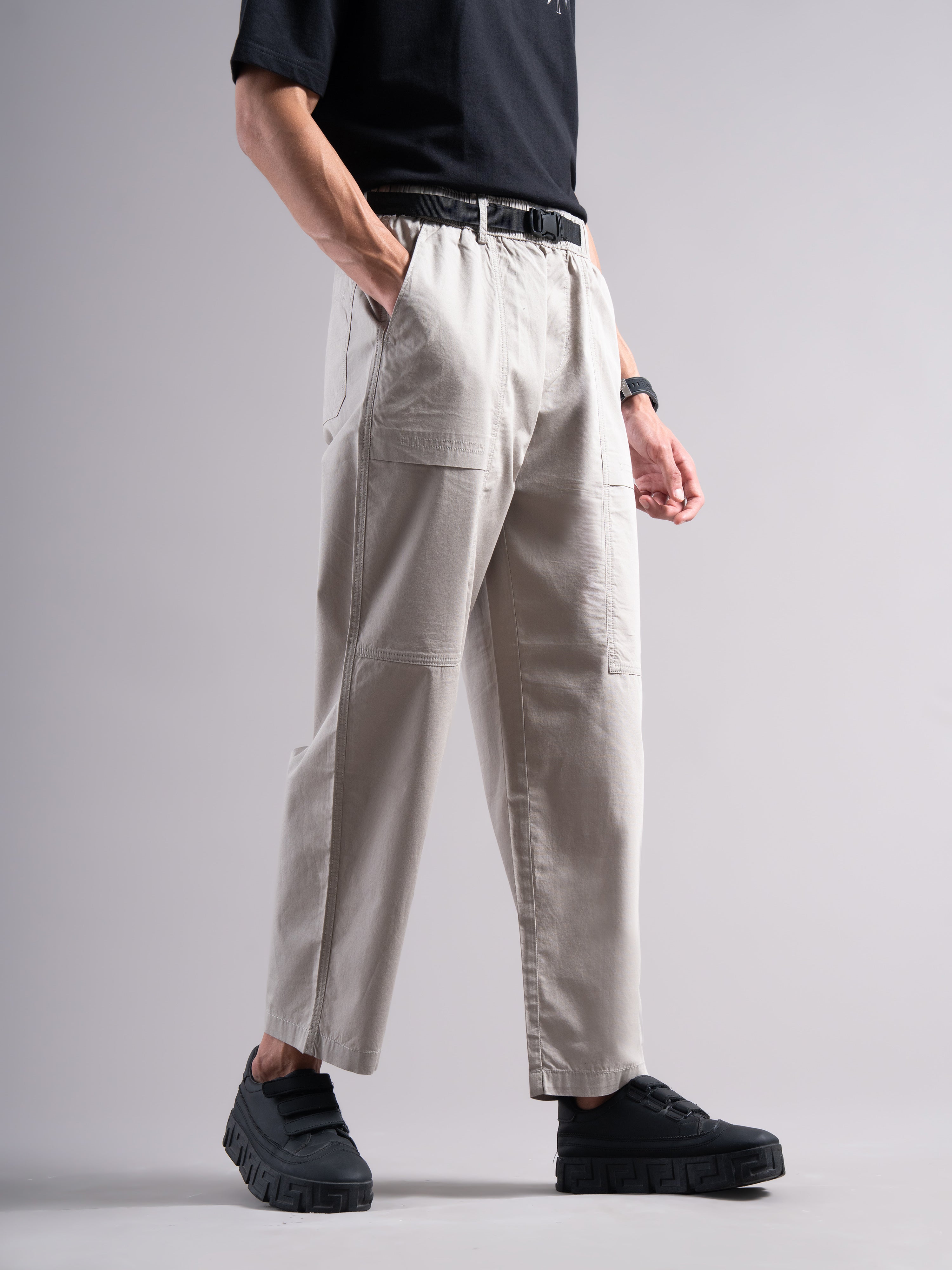 Men Smart Low-Rise Trousers