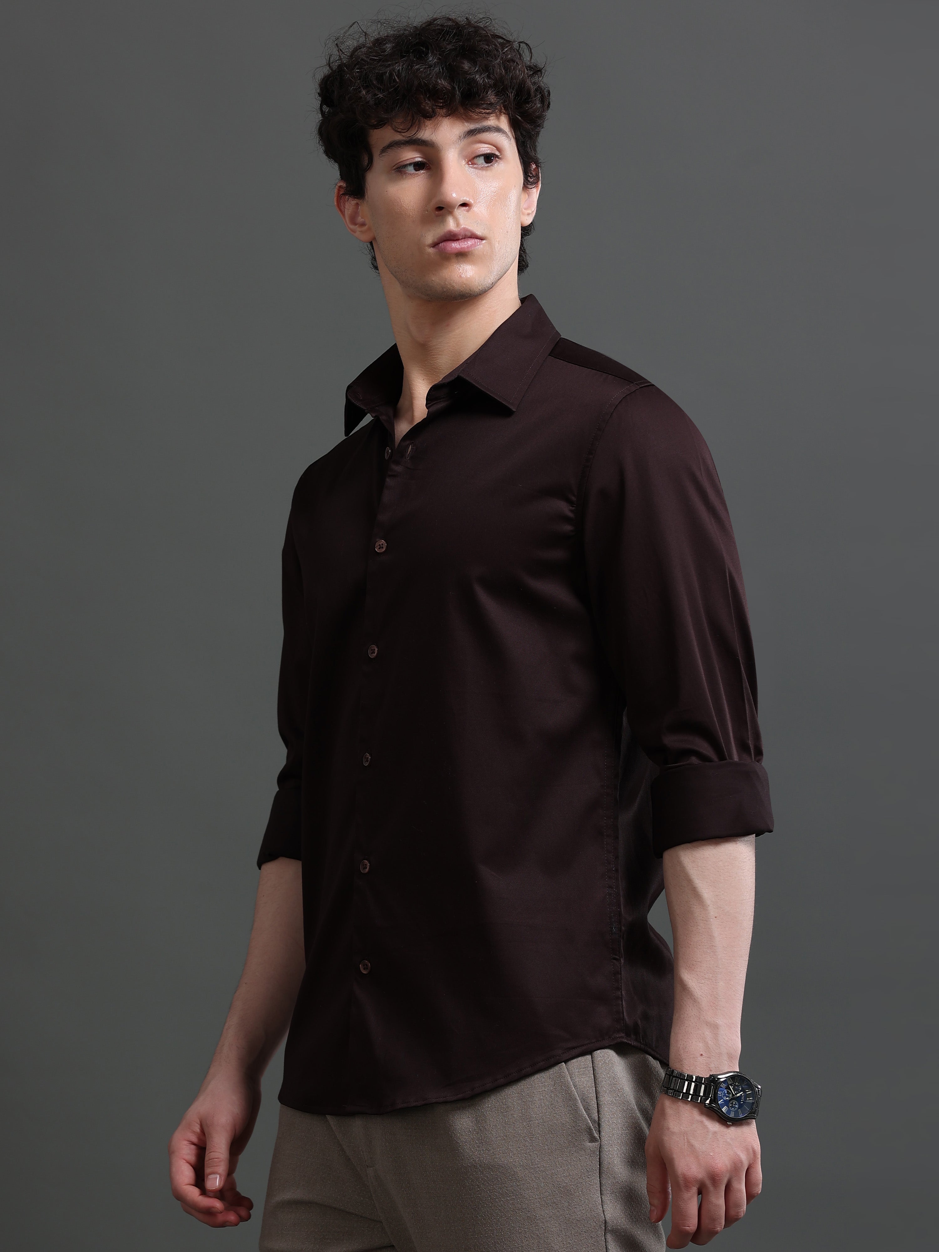 Men Smart Slim Fit Casual Shirt