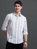 Men's Slim Fit Stripes Shirt