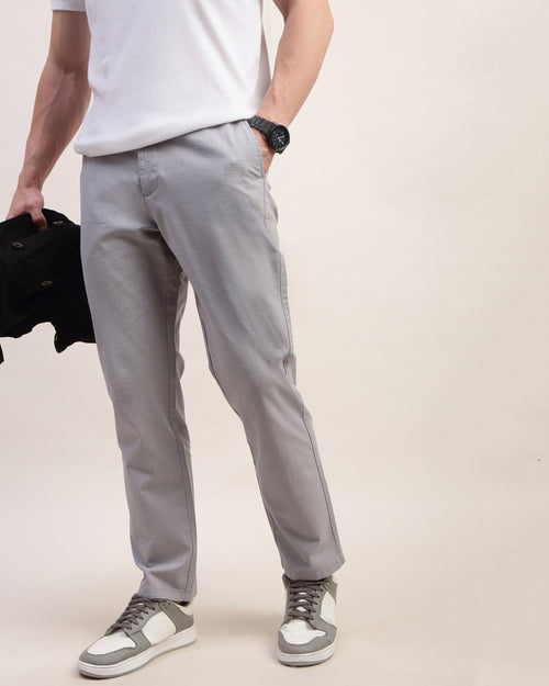 Men Comfort Straight Fit Low-Rise Chinos