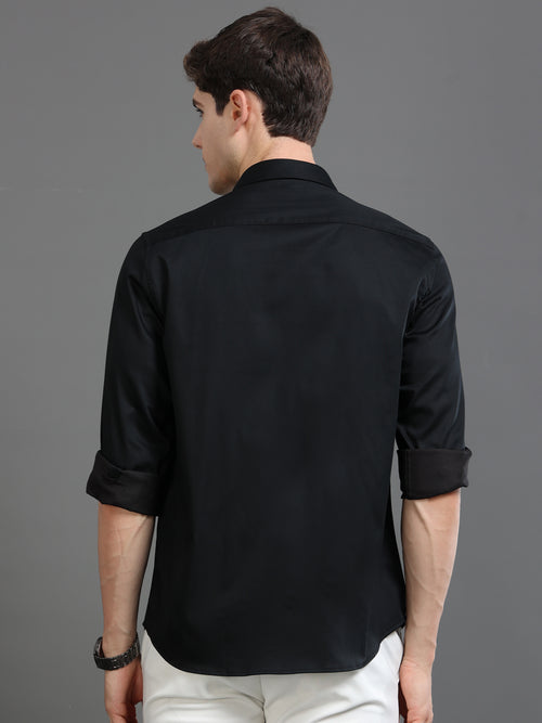Men Satin Slim Fit Shirt