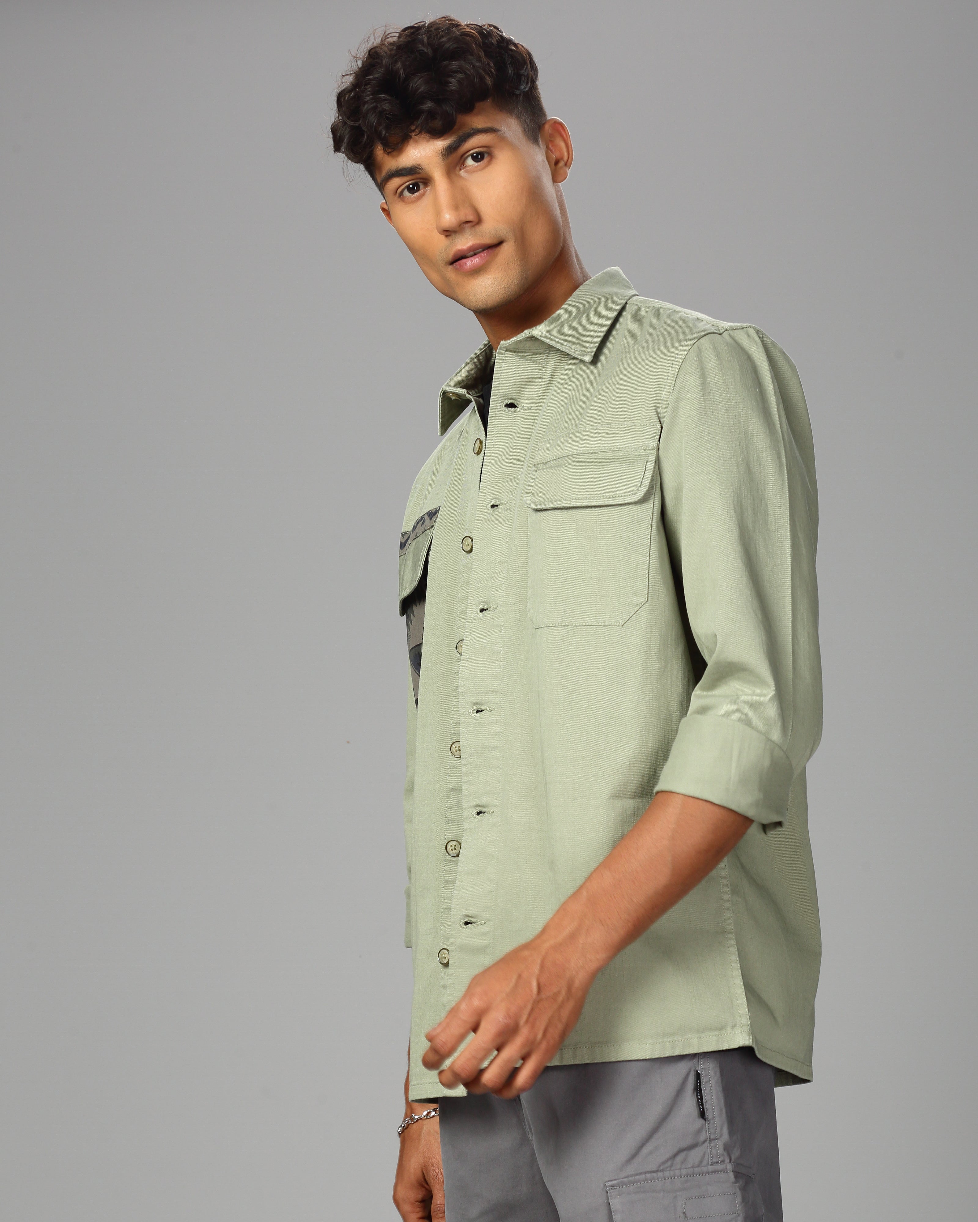 MEN OVERSHIRT FIT SHACKET