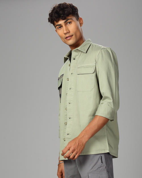 MEN OVERSHIRT FIT SHACKET