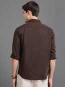 Men Smart Cotton Linen Slim Fit Shirt