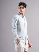 Men Smart Slim Fit Striped Casual Shirt