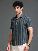 Men's Melange Twill Stripes Shirt