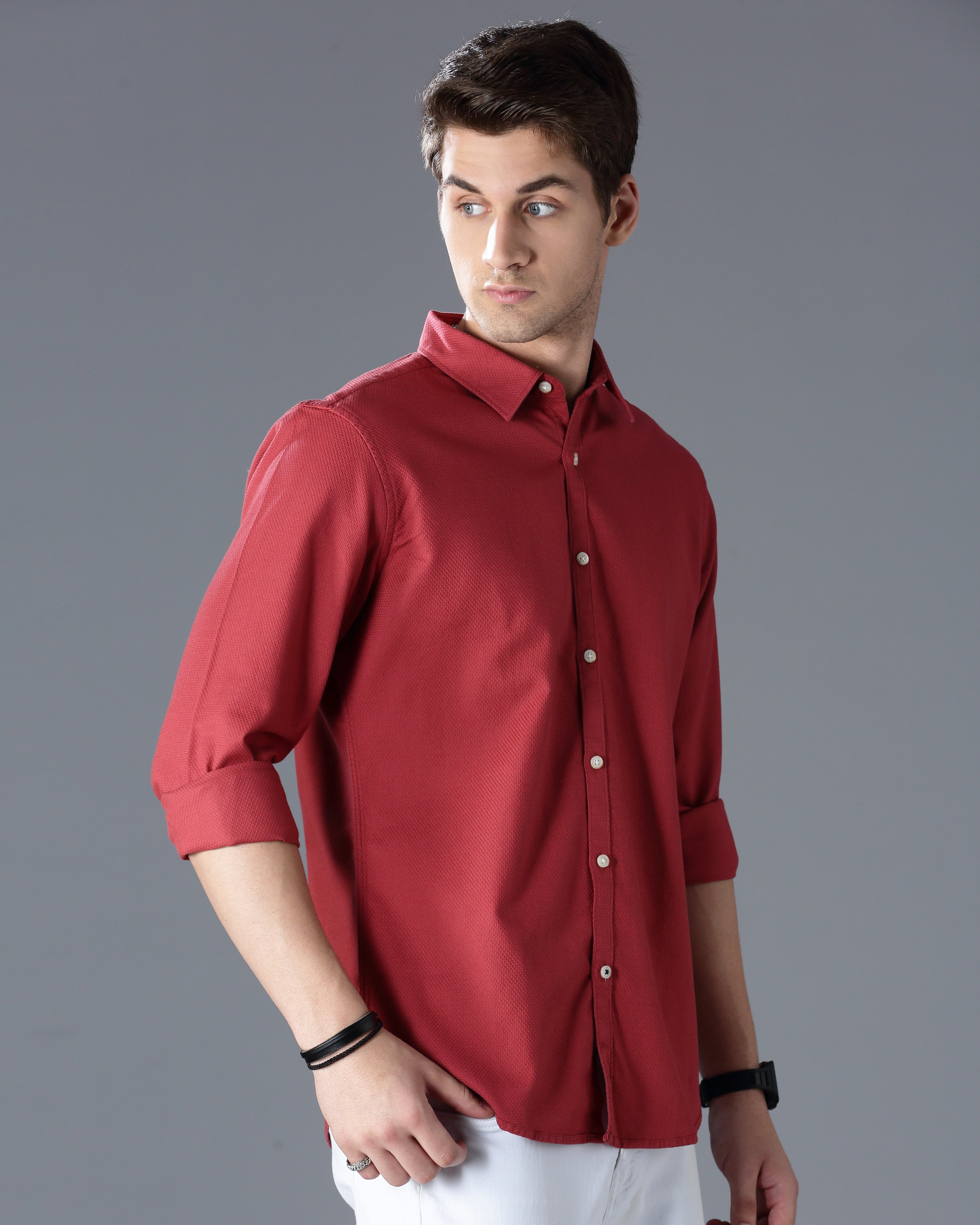 Self Design Dobby Shirt