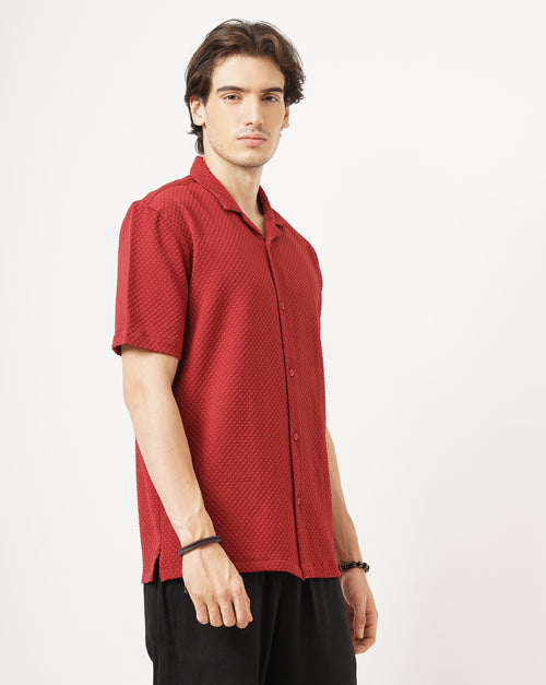 MEN'S SELF DESIGN SHIRT