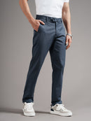 Men Tailored Low-Rise Chinos Trousers