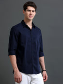 Men's Bird Eye Slim Fit  Dobby Shirt
