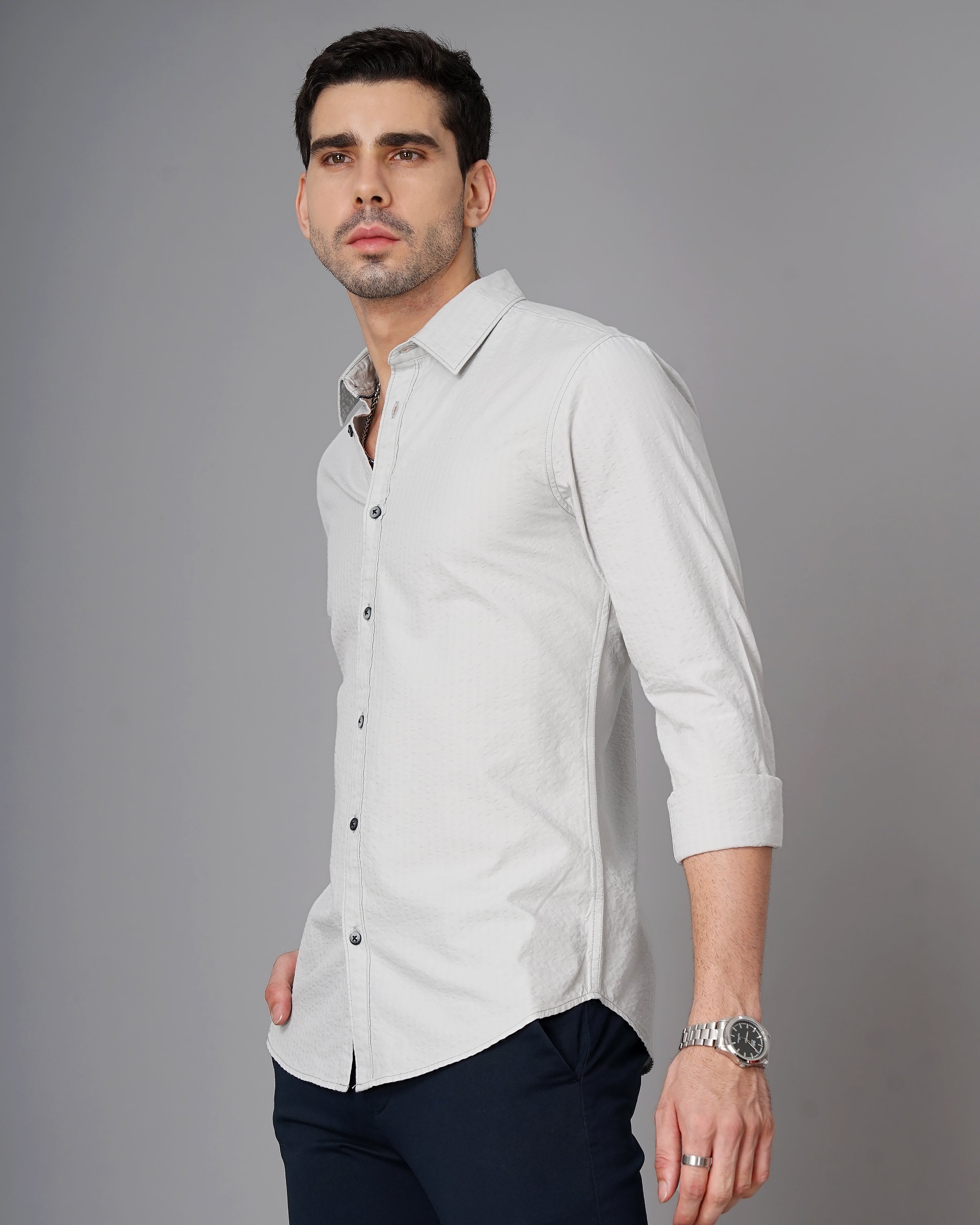 Men's Seersucker Shirt