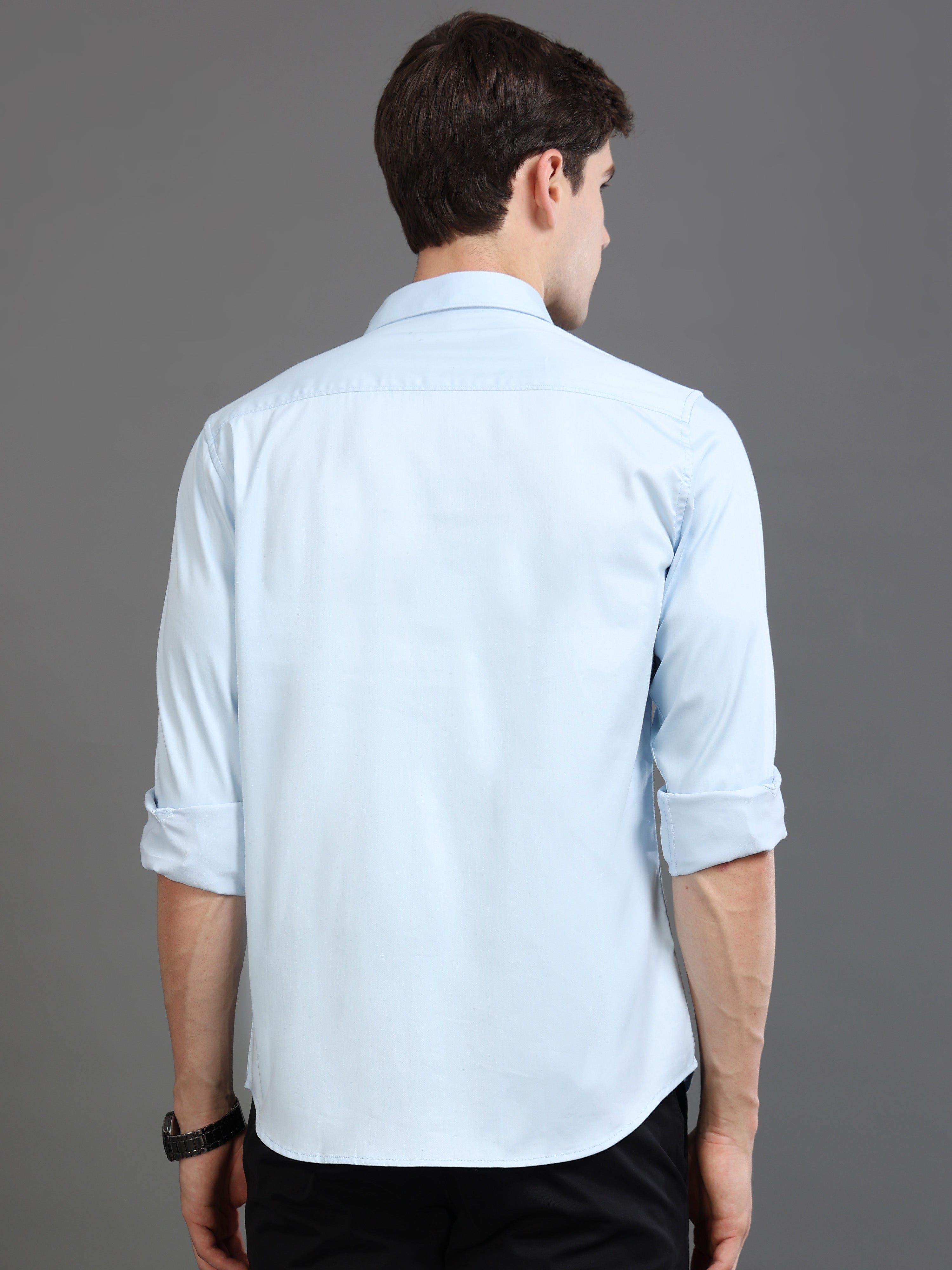Men Satin Slim Fit Shirt