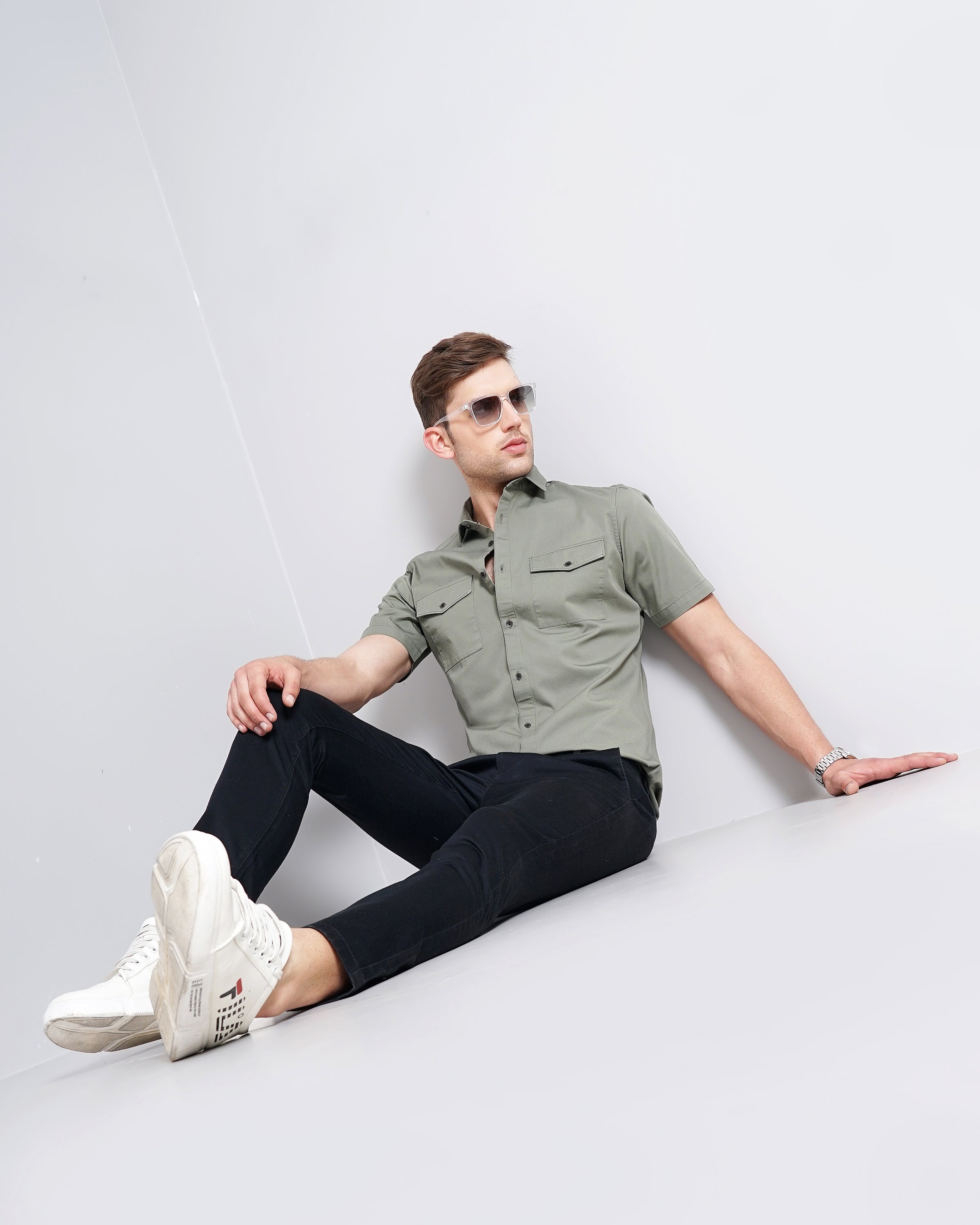 DOUBLE POCKET SLIM FIT SHIRT
