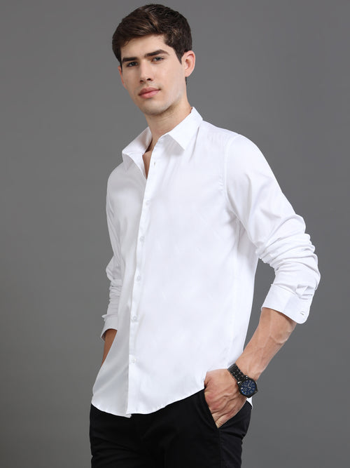 Men Satin Slim Fit Shirt