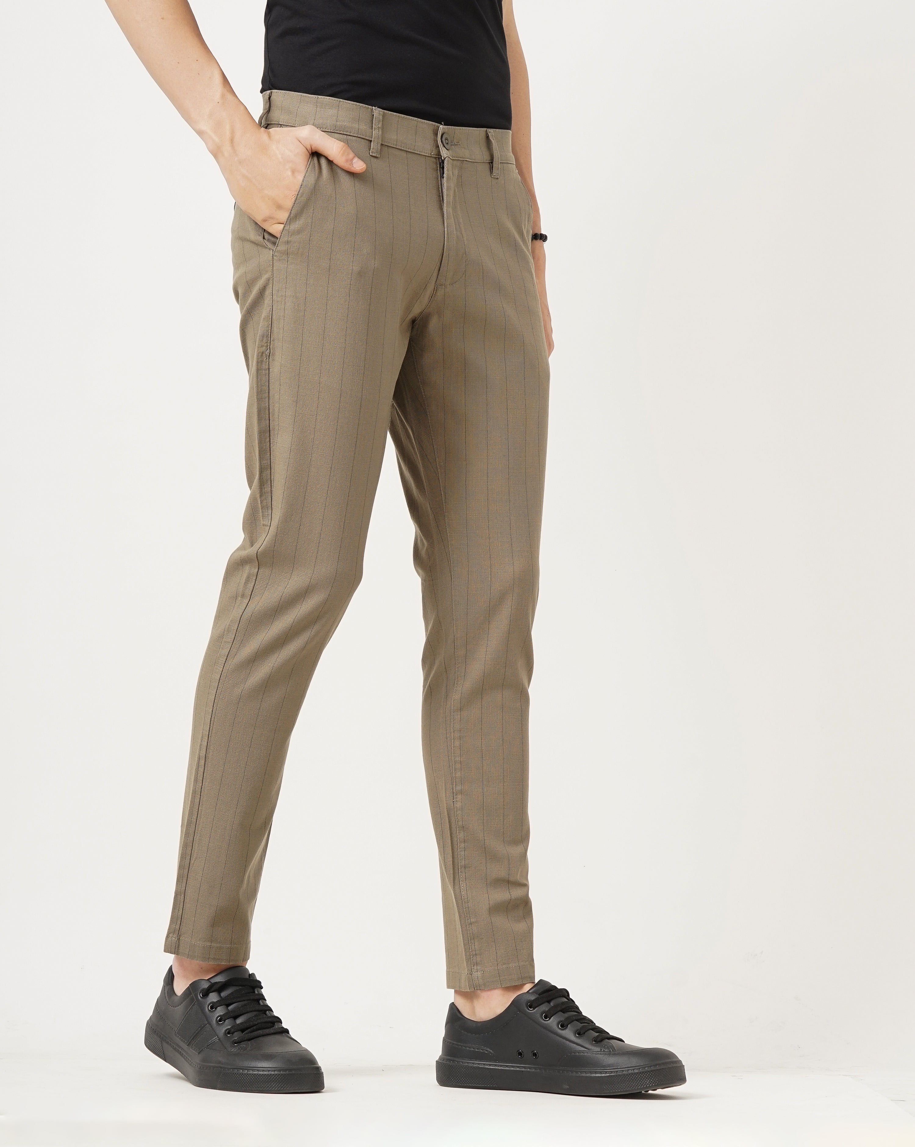 COTTON LINEN CHINOS