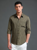 Men Dobby Solid Shirts