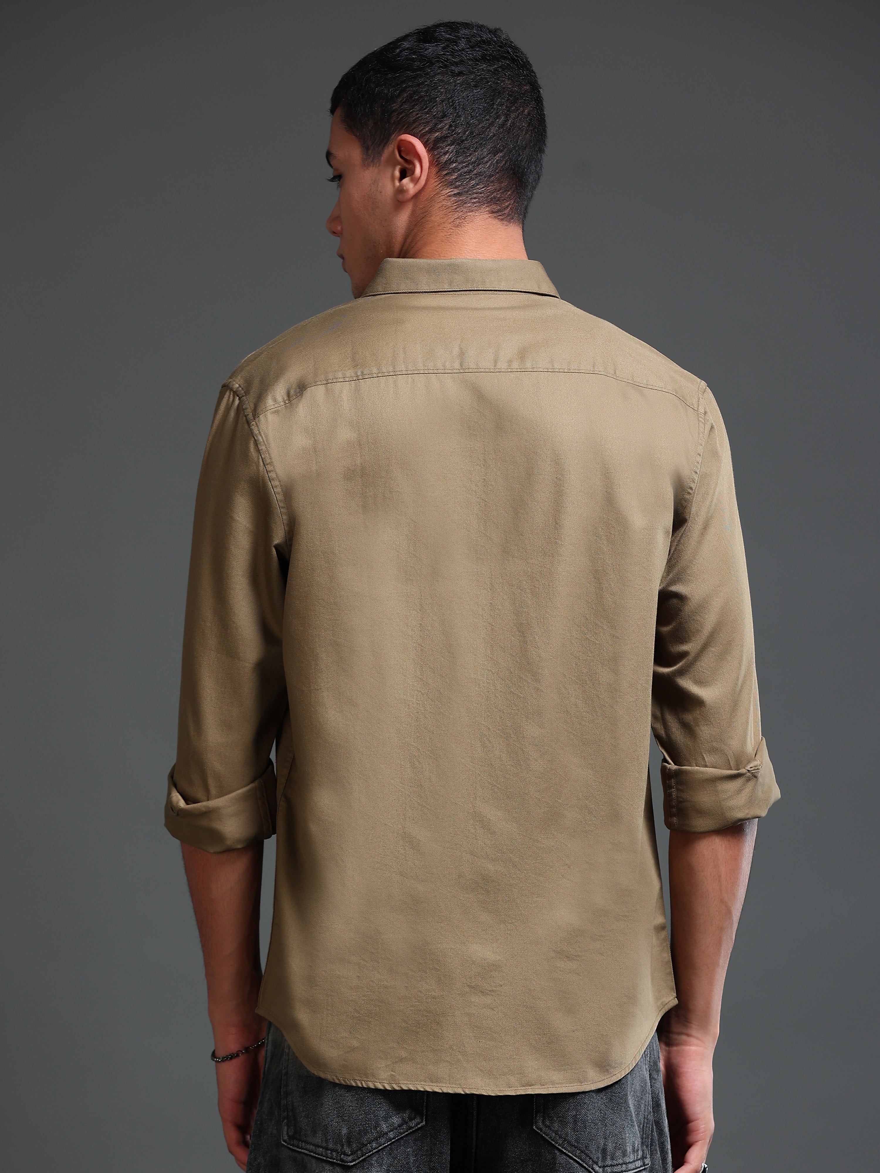 Men's Premium Twill Solid Shirt