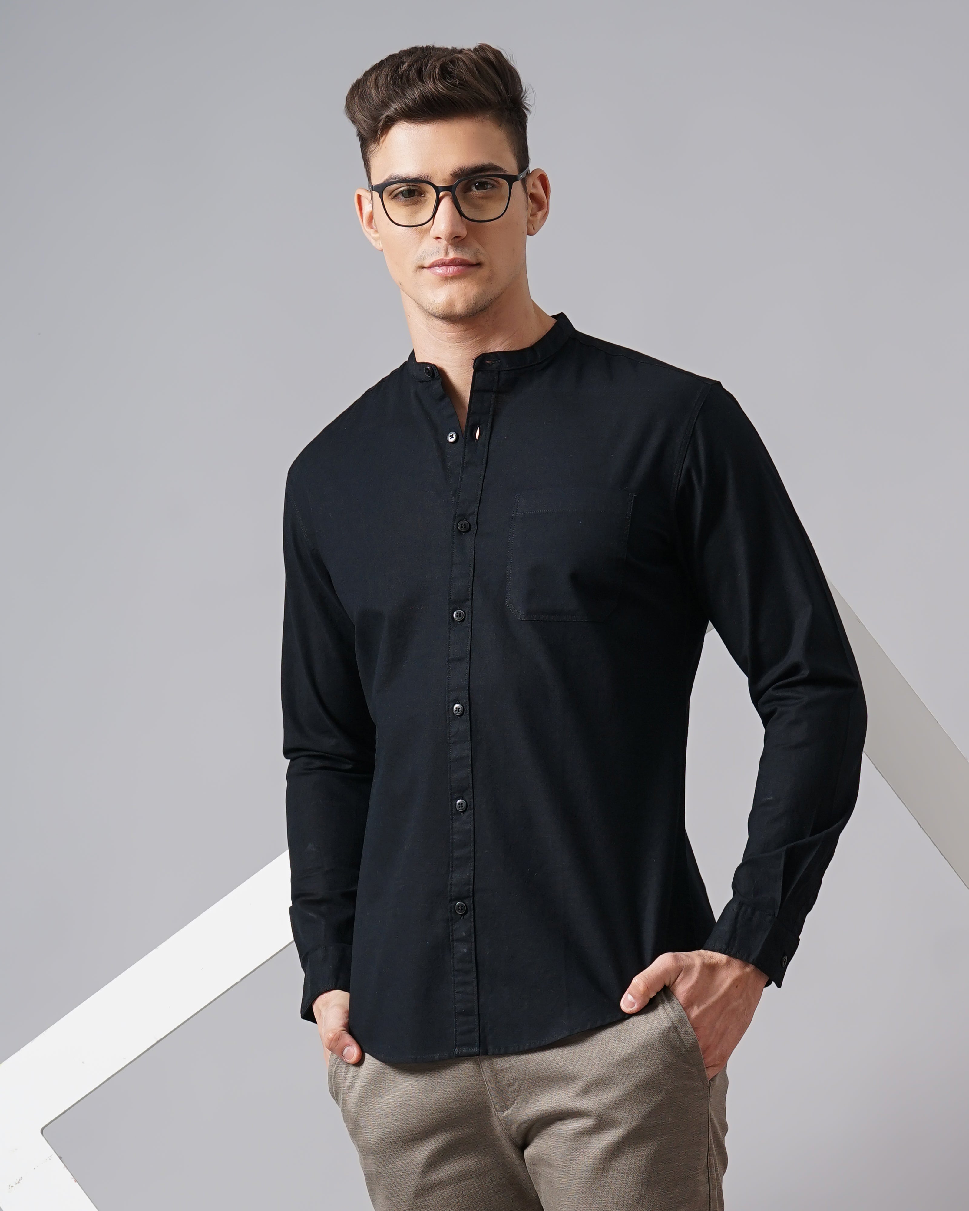 Men's Solid Casual Shirt