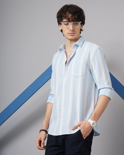 MEN'S REGULAR FIT STRIPES SHIRT