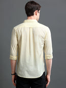 Men's Slub Slim Fit Solid Shirt