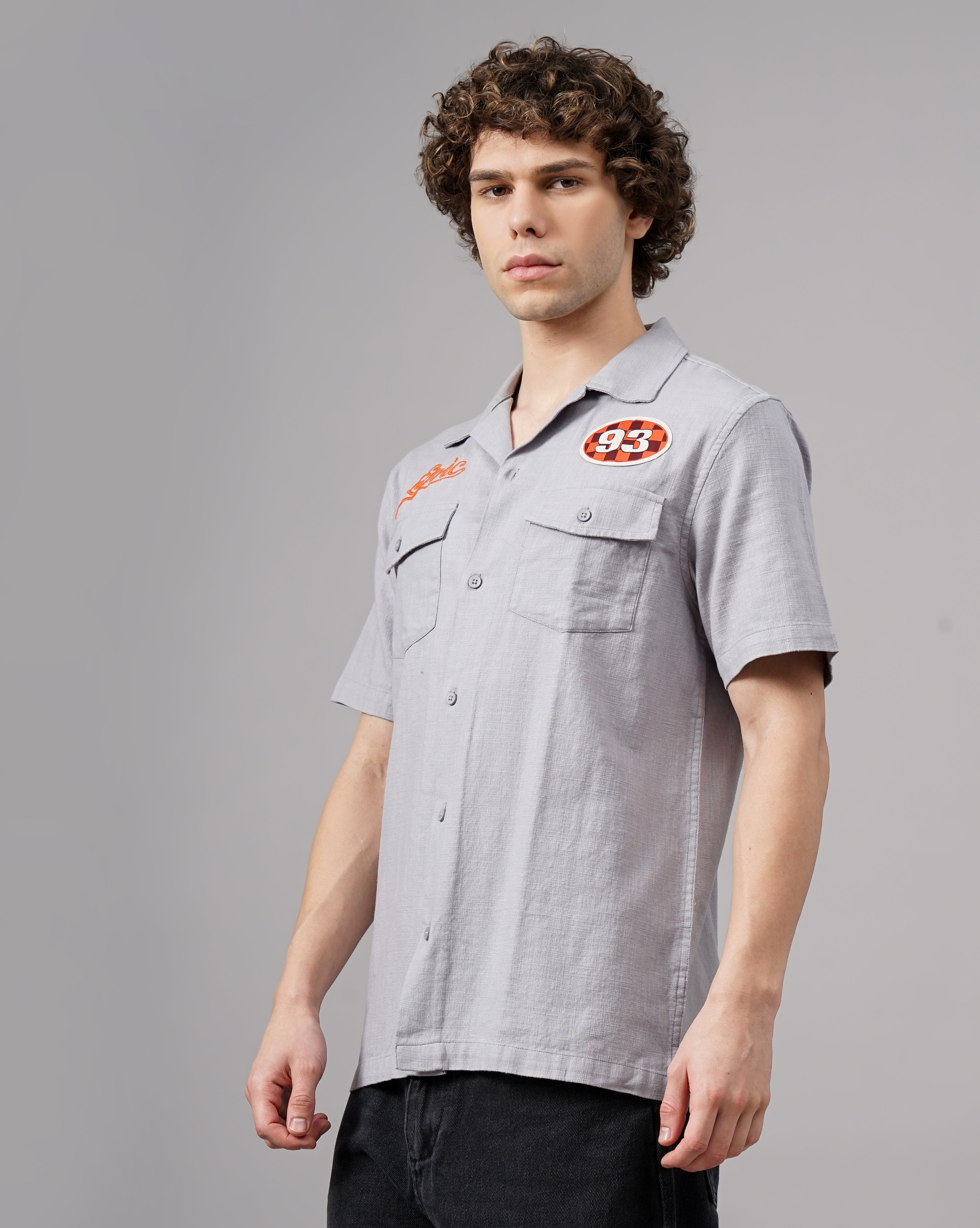 Embroidery Relaxed Fit Shirt