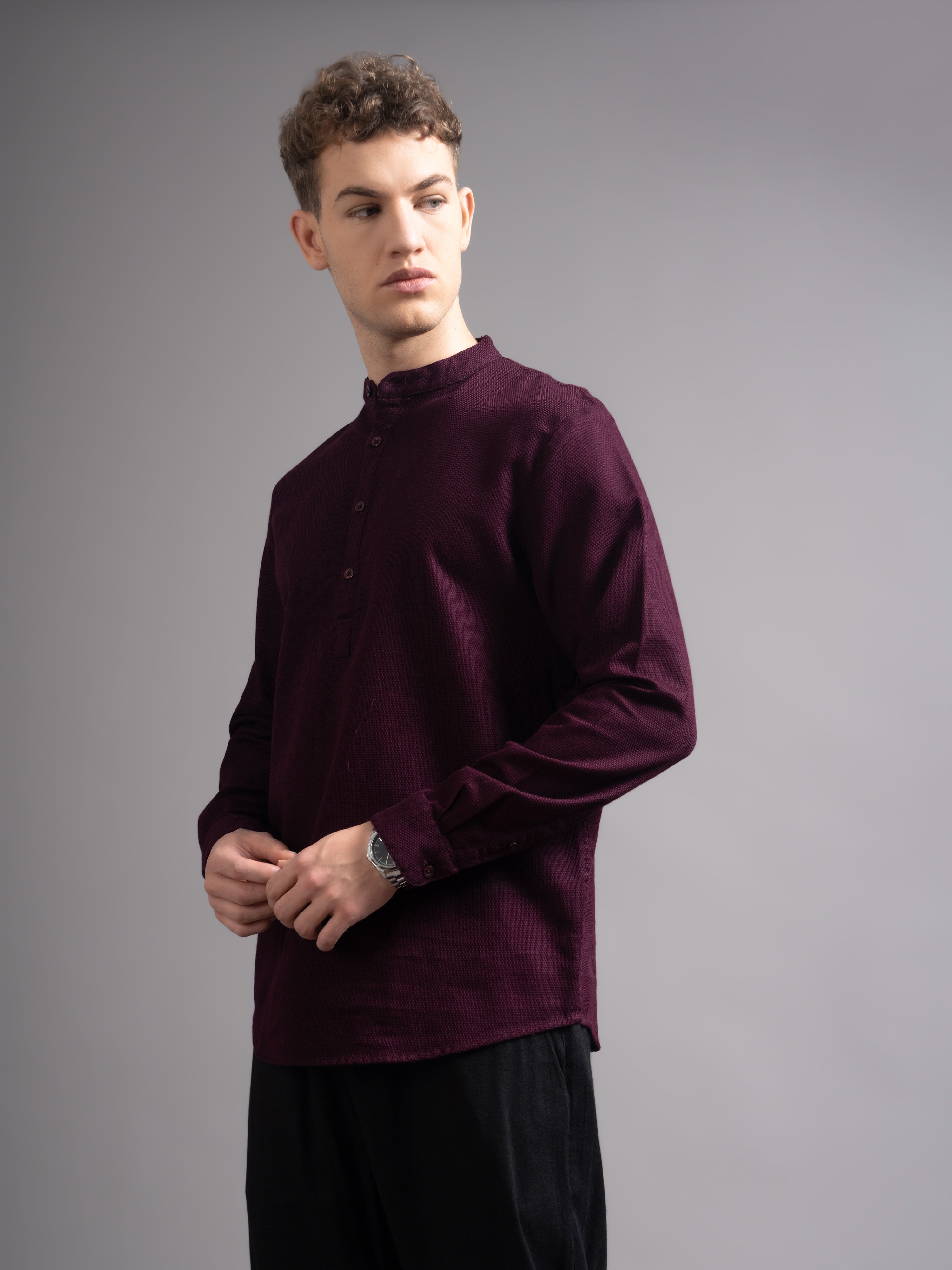 Men's Dobby Kurta Shirt
