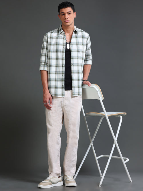 Men Premium Oxford Checks Shirt