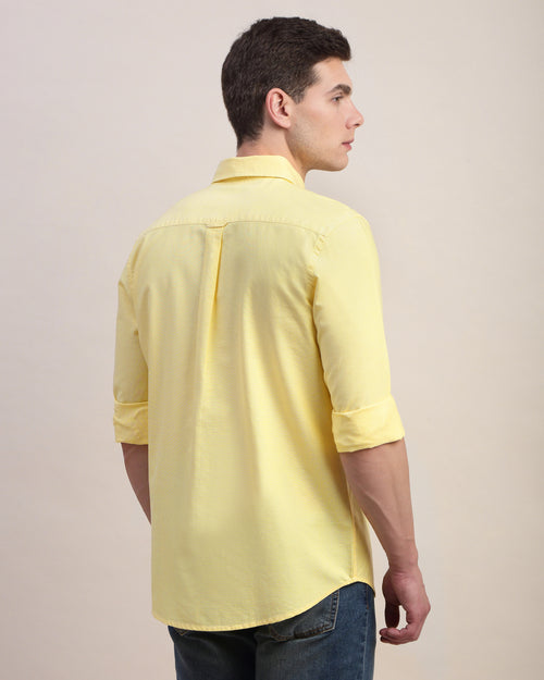 Men Slim Fit Oxford Cotton Casual Shirt