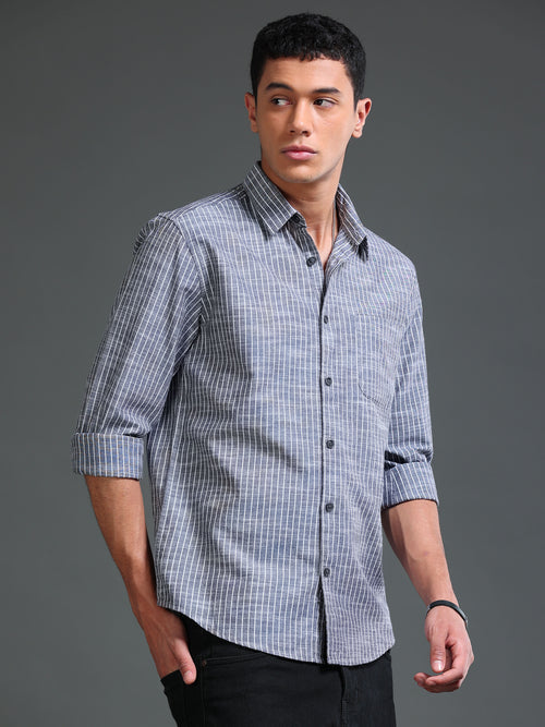 Men Stripes Shirts