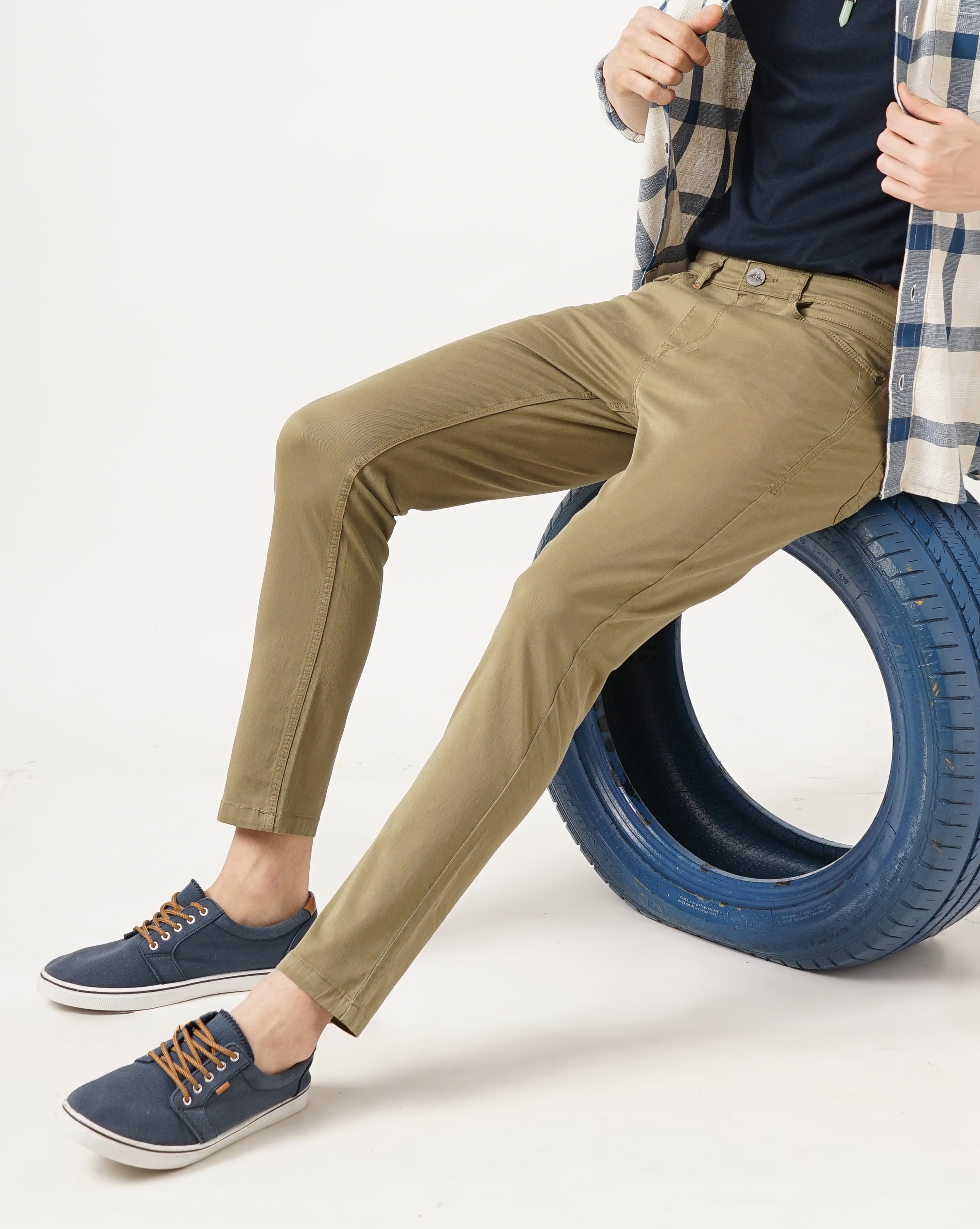 MEN'S ANKLE FIT CASUAL CHINOS