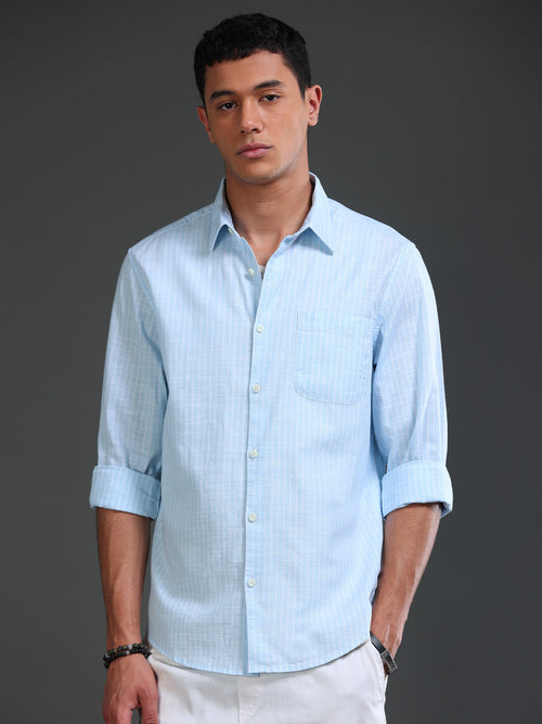 Men Stripes Shirts