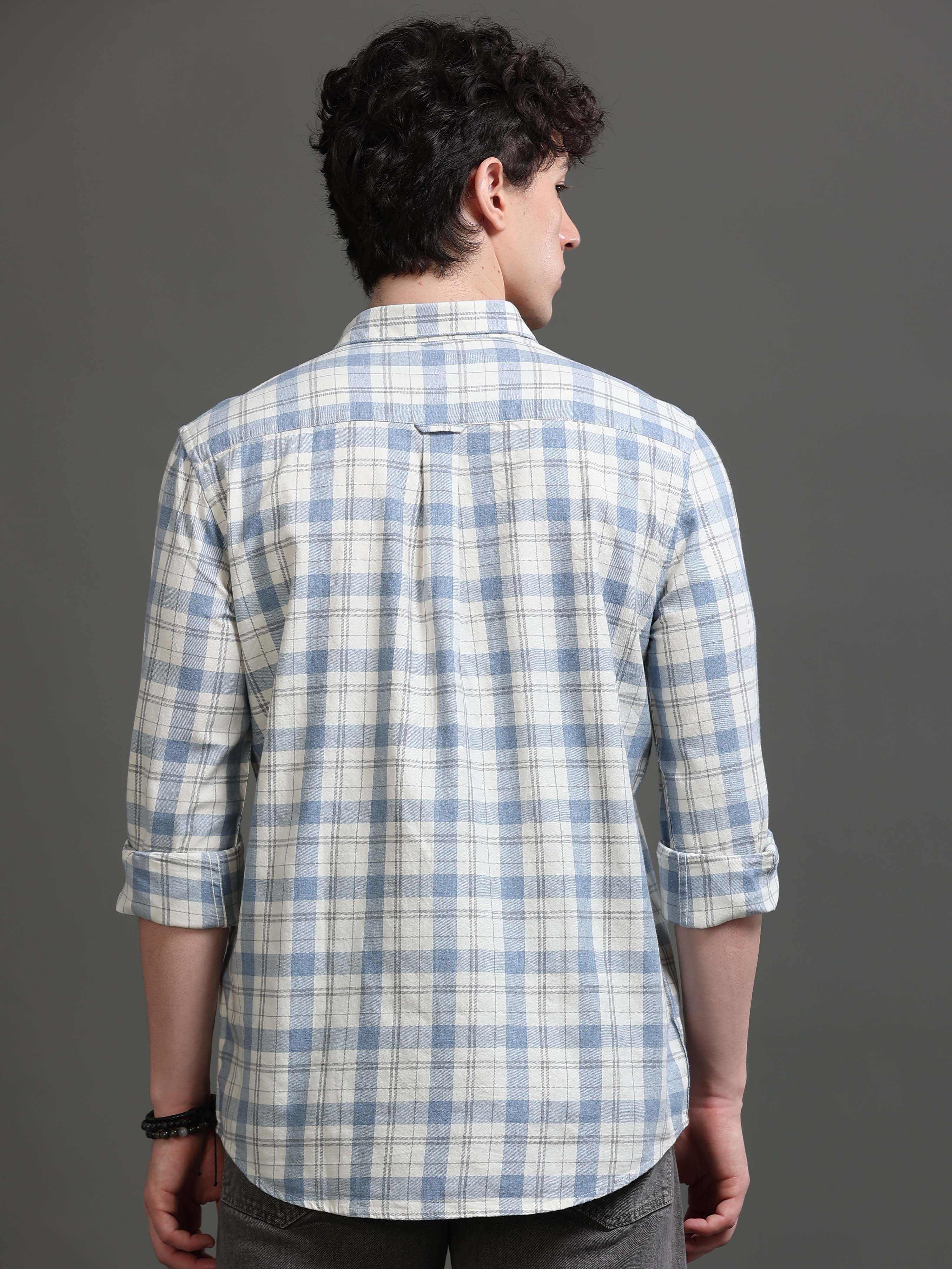 Men Smart Slim Fit Gingham Checks Checked Casual Shirt