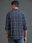 Men's Premium Oxford Checks Blue Shirt