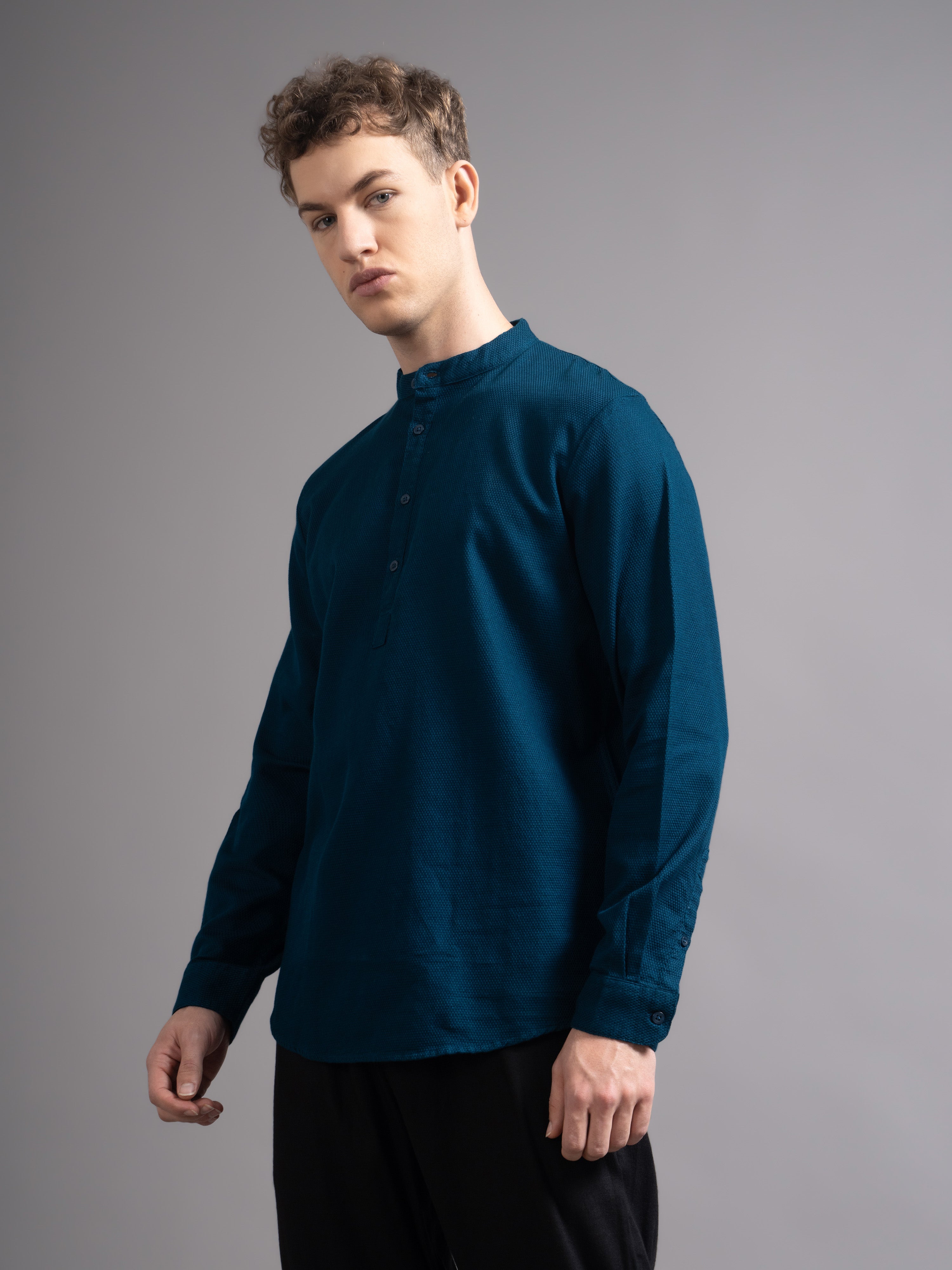 Men's Dobby Kurta Shirt