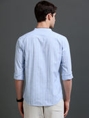 Men's Slim Fit Stripes Cotton Shirt