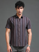 Men's Melange Twill Stripes Shirt