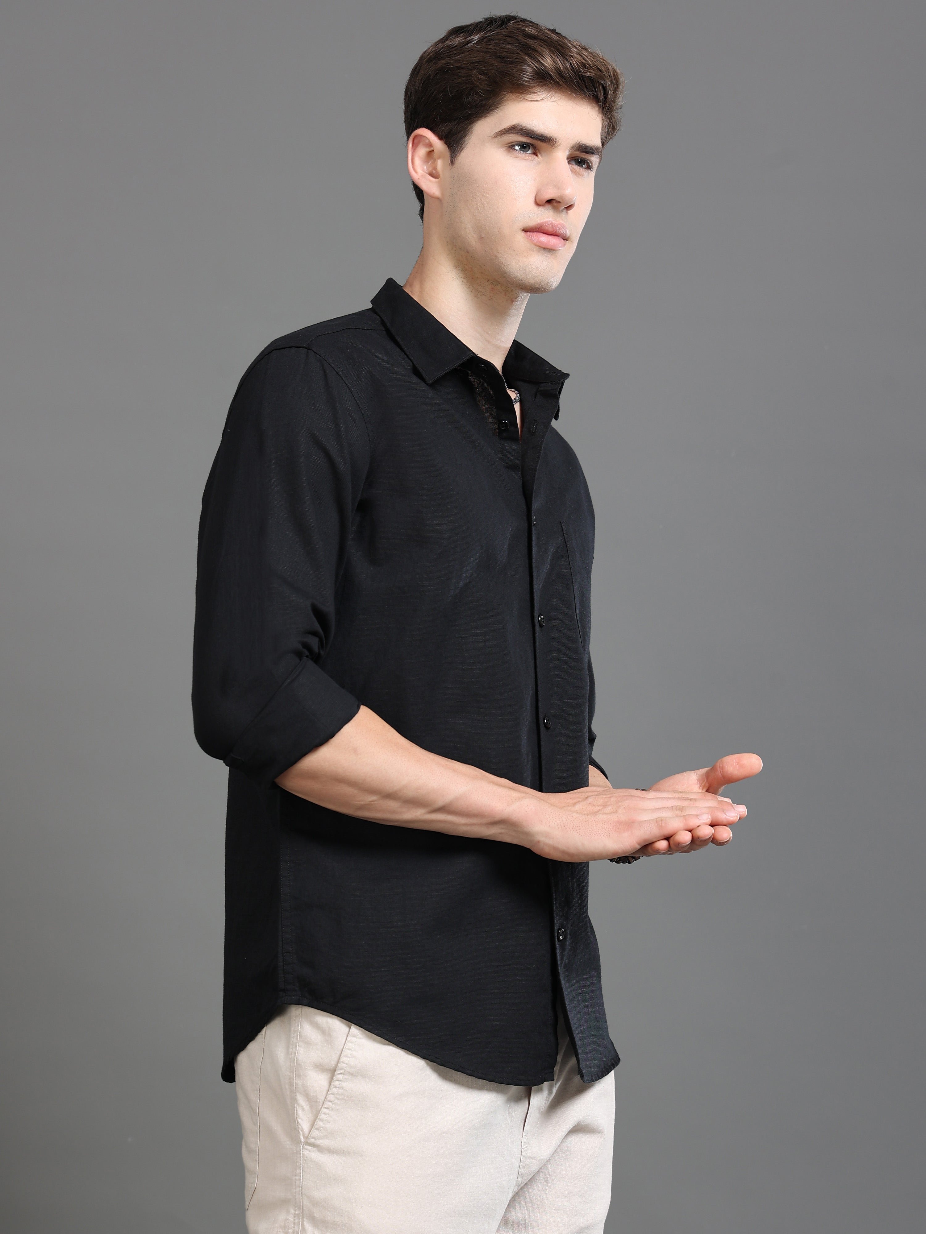 Men Smart Slim Fit Casual Shirt