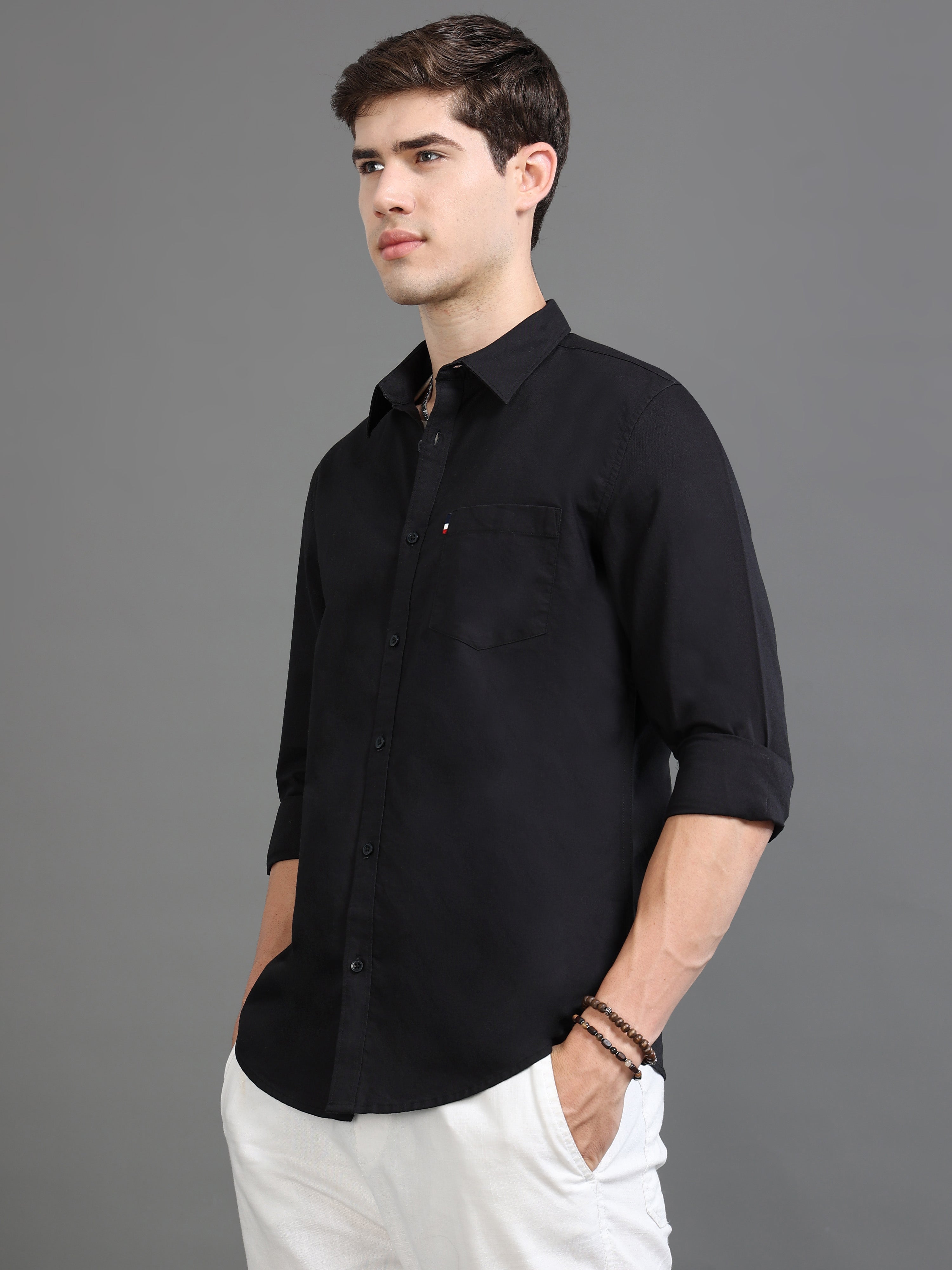 Men Oxford Slim Fit Shirt