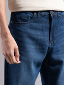 Men Smart Slim Fit Mid-Rise Light Fade Jeans