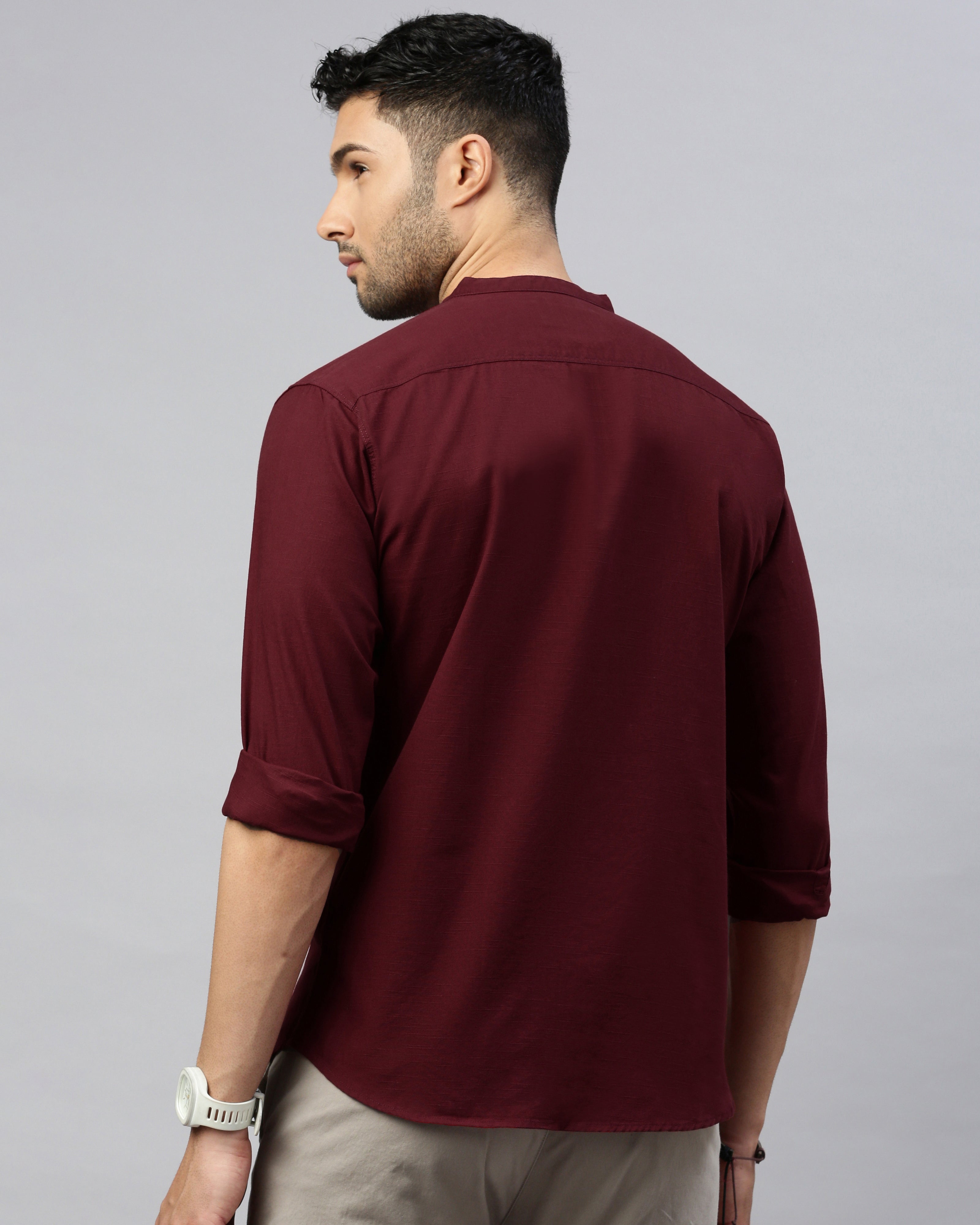 Men's Solid Casual Shirt